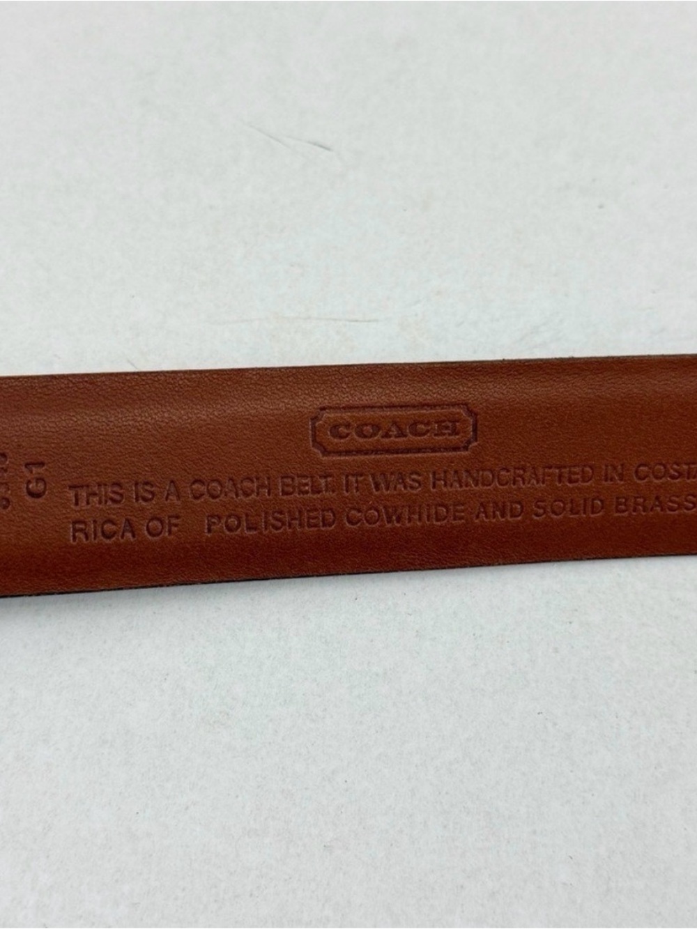 Vintage Coach Belt Medium - Picture 5 of 7